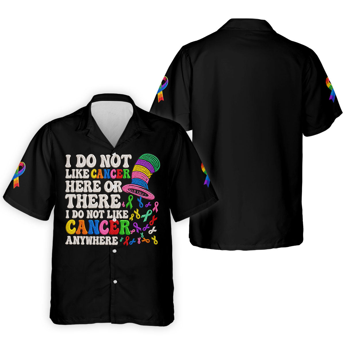 I Do Not Like Cancer Anywhere Awareness Polo Shirt, Golf Shirts For Men, Mens Polo Shirts