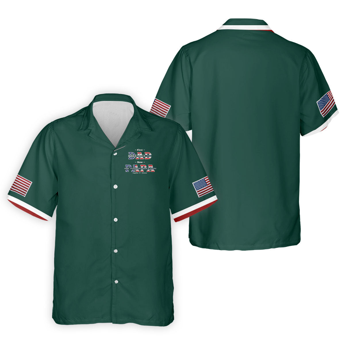 Green First Dad Now Grandpa Golf Polo Shirt, Golf Shirts For Men, Mens Golf Apparel