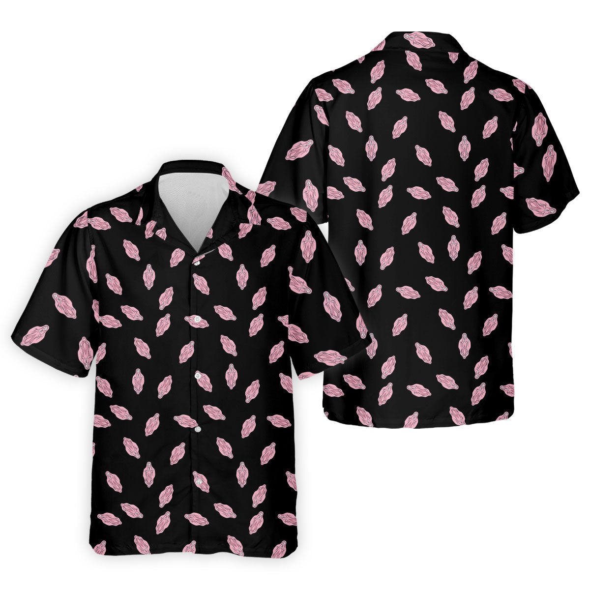 Funny Pink Adult Humor Pattern Polo Shirt, Mens Golf Polo, Golf Polo Shirts For Men