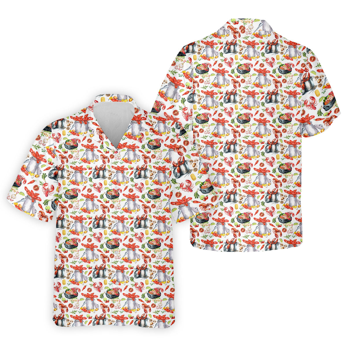 Crawfish Boil Pot Hawaiian Golf Shirt, Louisiana Crawfish Season Golf Shirts For Men