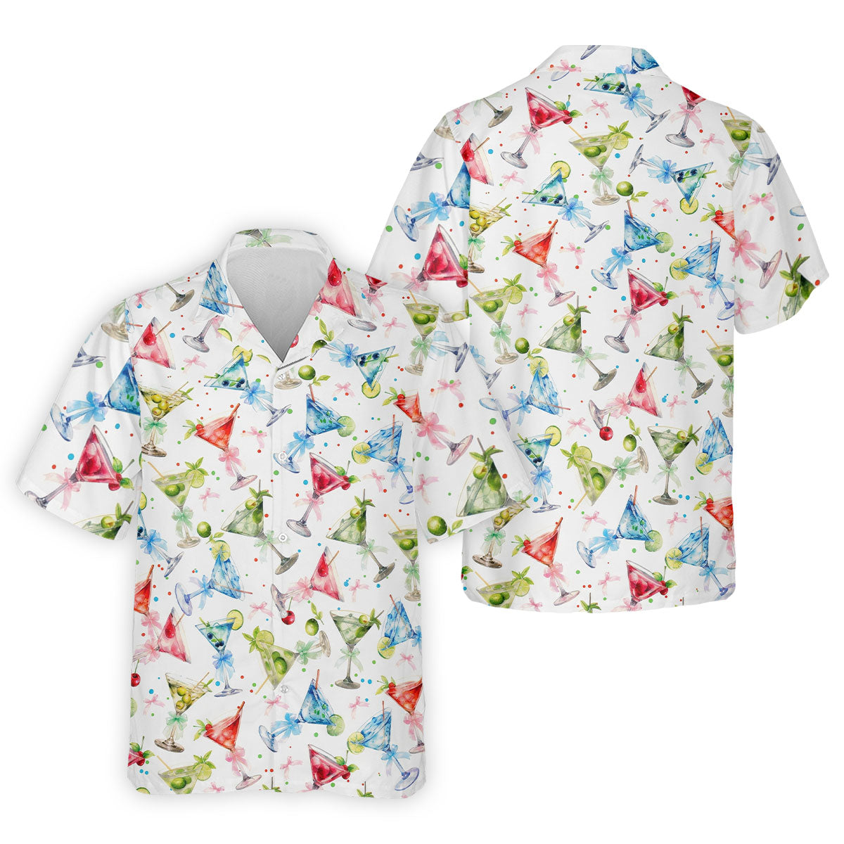 Coquette Martini Cinco De Mayo Celebration Golf Tops For Men, Summer Theme Polo Shirts For Men