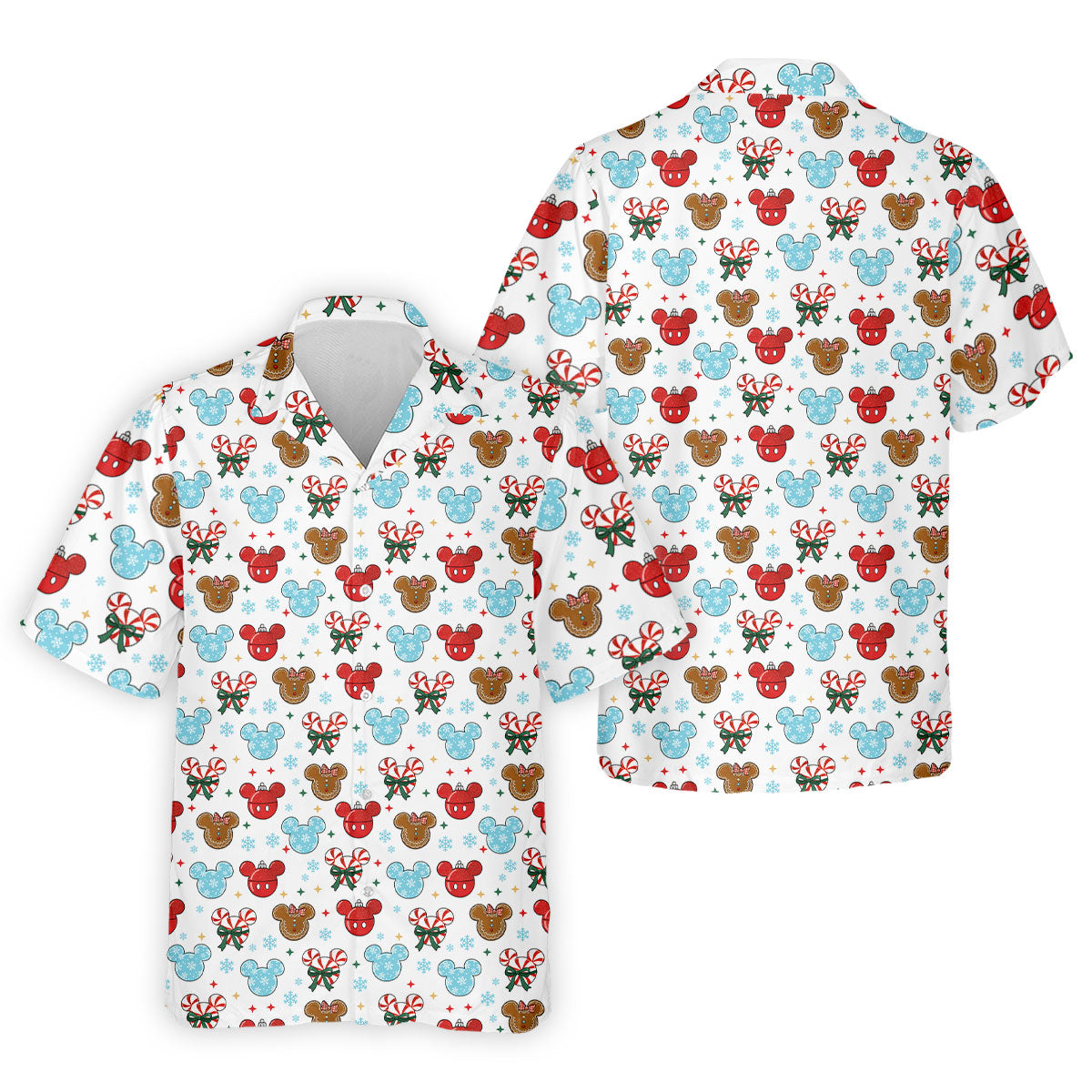 Funny Gingerbread Christmas Candy Cane Golf Tops For Men, Polo Shirts For Men, Christmas Golf Shirt