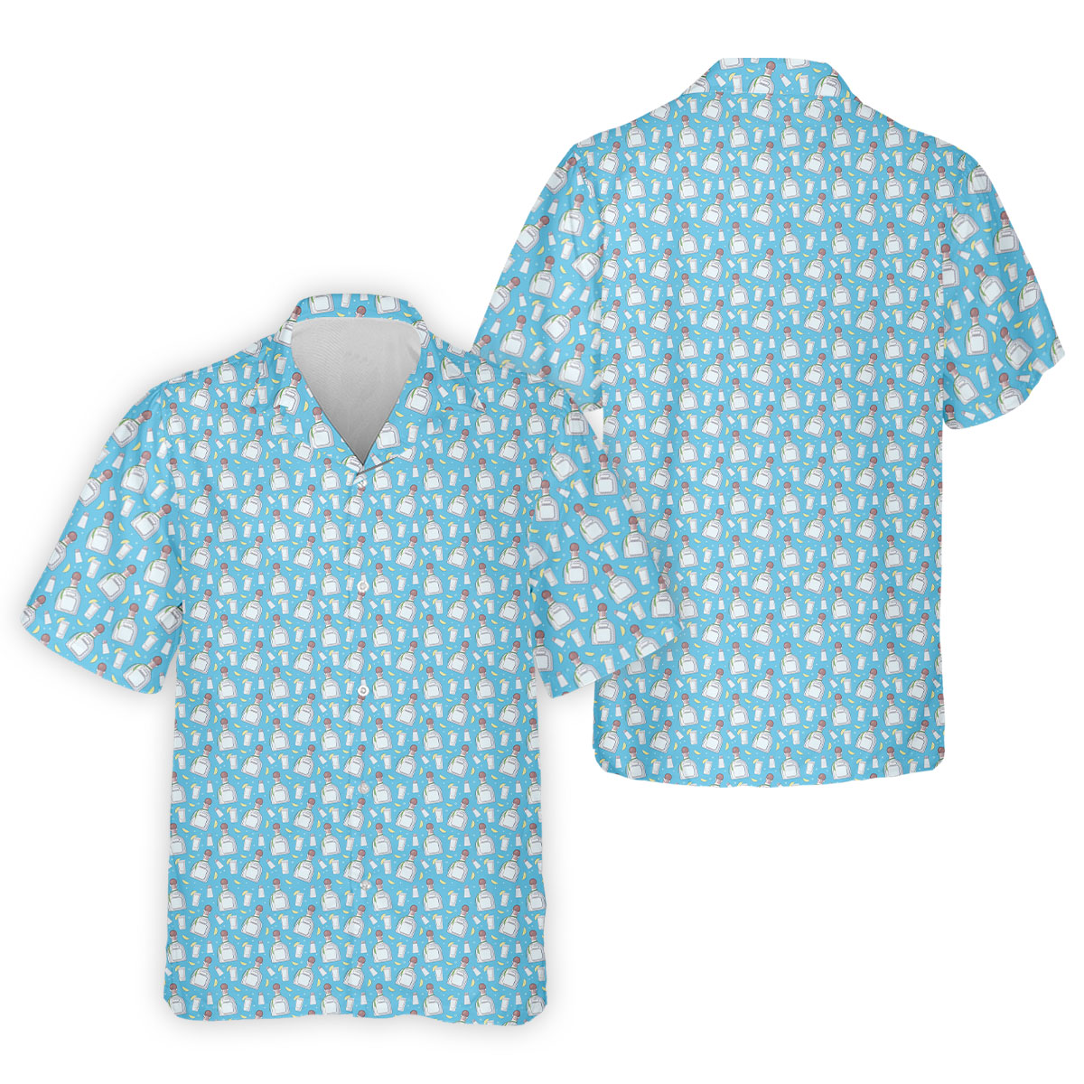 Shot Bottles Of Tequila Cinco De Mayo Celebration Fiesta Themed Golf Shirts For Men