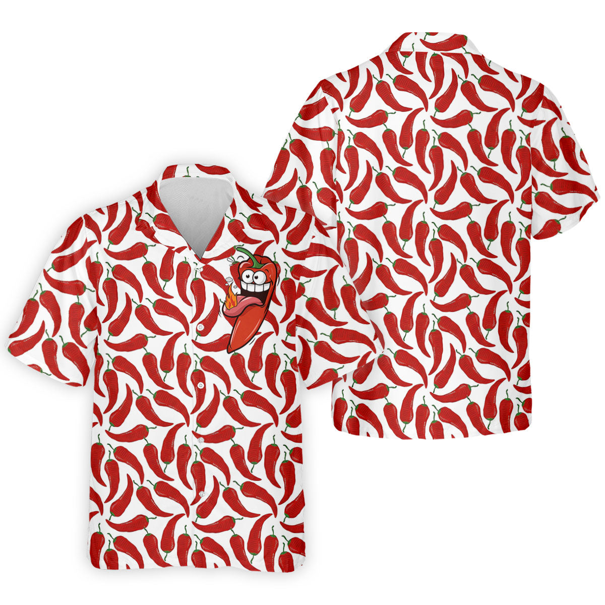 Spicy Hot Pepper Cinco De Mayo Celebration Fiesta Themed Golf Tops For Men, Golf Shirts For Men