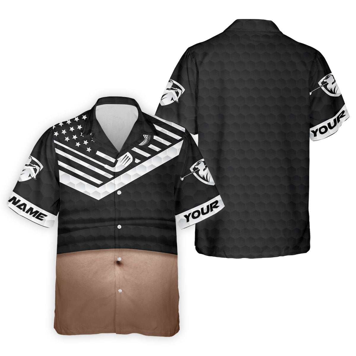 Personalized Light Skin Beer Belly Golf Polo Shirt, Mens Golf Shirts, Printed Golf Shirts
