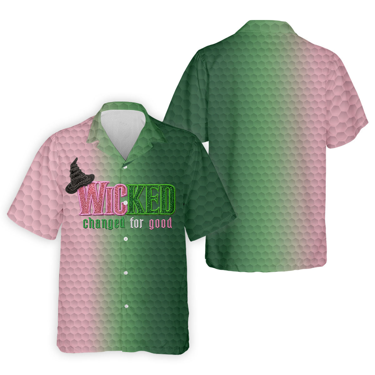 Wicked Changed For Good Halloween Shirt, Golf Polo Shirts For Men, Hawaiian Golf Shirt