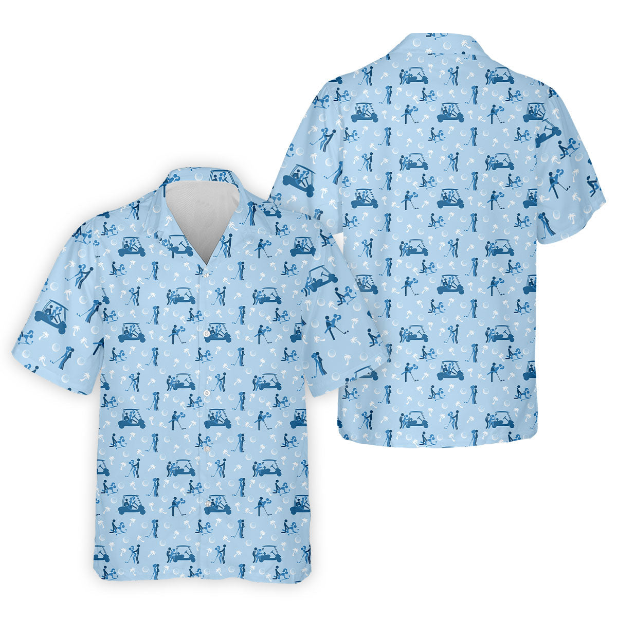 Naughty Couple Stick Figure Blue Funny Golf Shirt, Adult Humor Polo Shirts For Men, Golf Shirts For Men