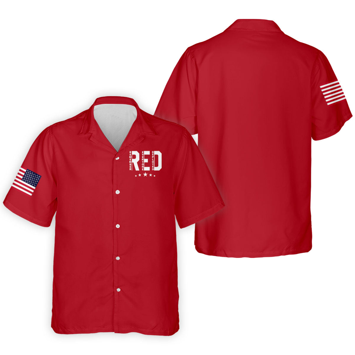 RED Friday Military Support 250 Anniversary Red Patriotic Golf Shirt, Golf Shirts For Men