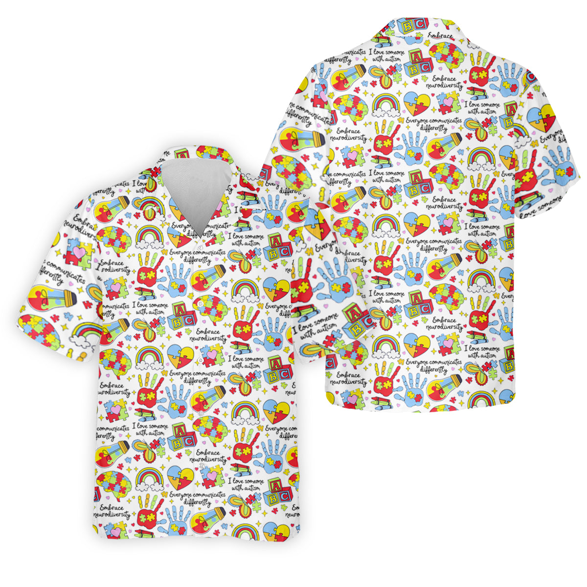 I Love Someone With Autism White Golf Shirt, Autism Awareness Color Polo Shirts For Men, Golf Shirts For Men