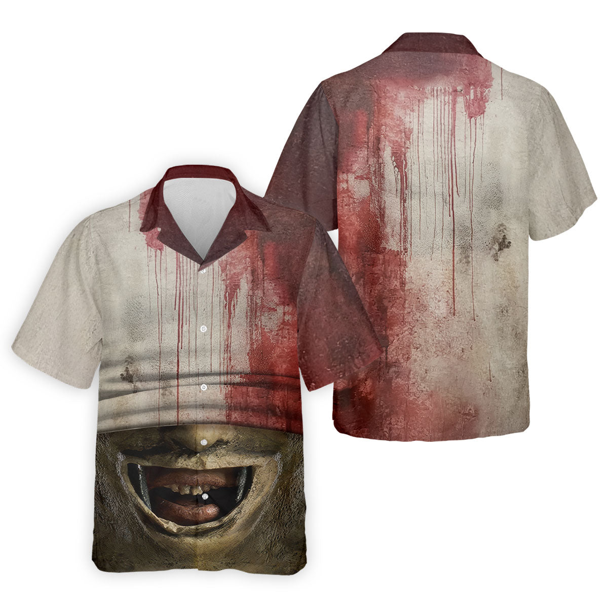 Leather Mask Horror Character Halloween Polo Shirt, Mens Golf Shirts, Printed Golf Shirts
