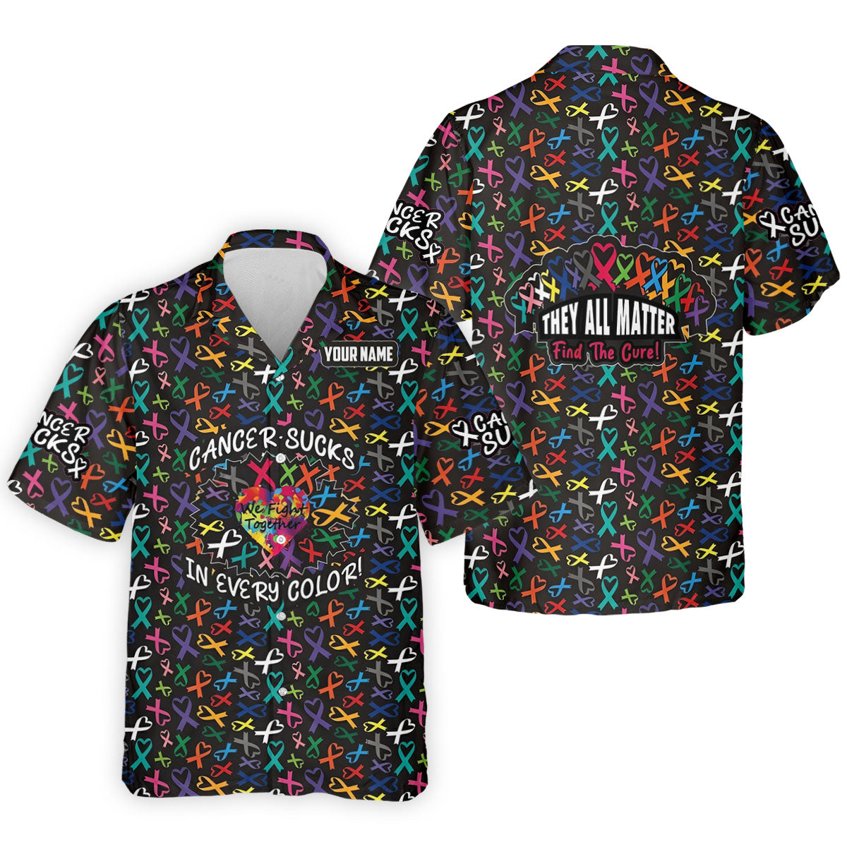 Custom Breast Cancer Sucks In Every Color Polo Shirt, Men's Golf Shirt, Golf Apparel For Men