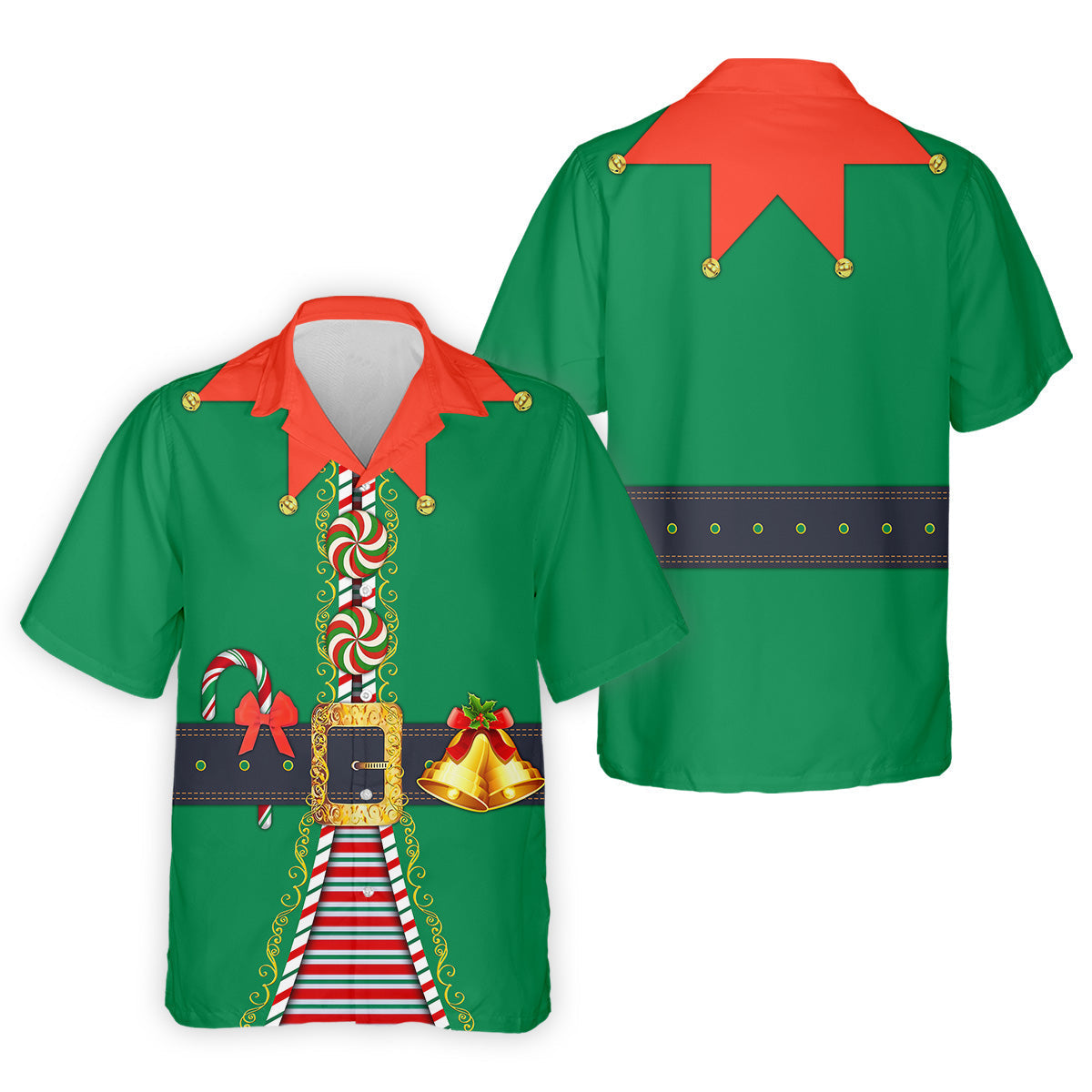 Funny Christmas Elf Golf Tops For Men, Christmas Golf Shirt, Polo Shirts For Men, Christmas Golf Shirt