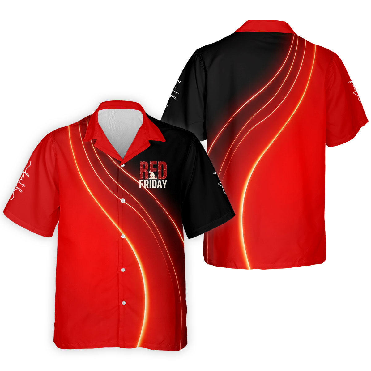 Red Friday Red Black Gradient Faith 4th Of July Golf Shirt, 250 Years Polo Shirts For Men