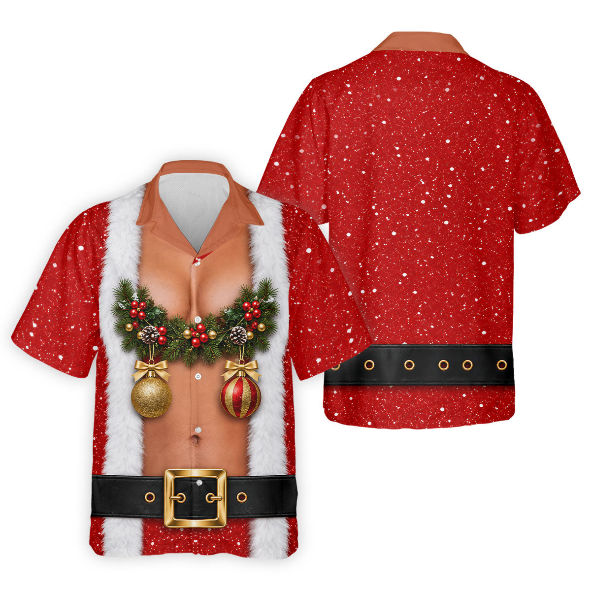 Funny Ornament Garland Christmas Golf Shirt, Mens Golf Shirts, Polo Shirts For Men