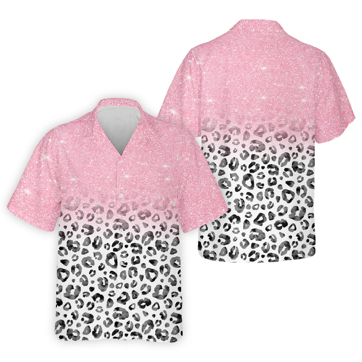 Pink Leopard Men's Golf Shirt, Pink Golf Shirt, Breast Cancer Awareness Shirt, Golf Shirts For Men