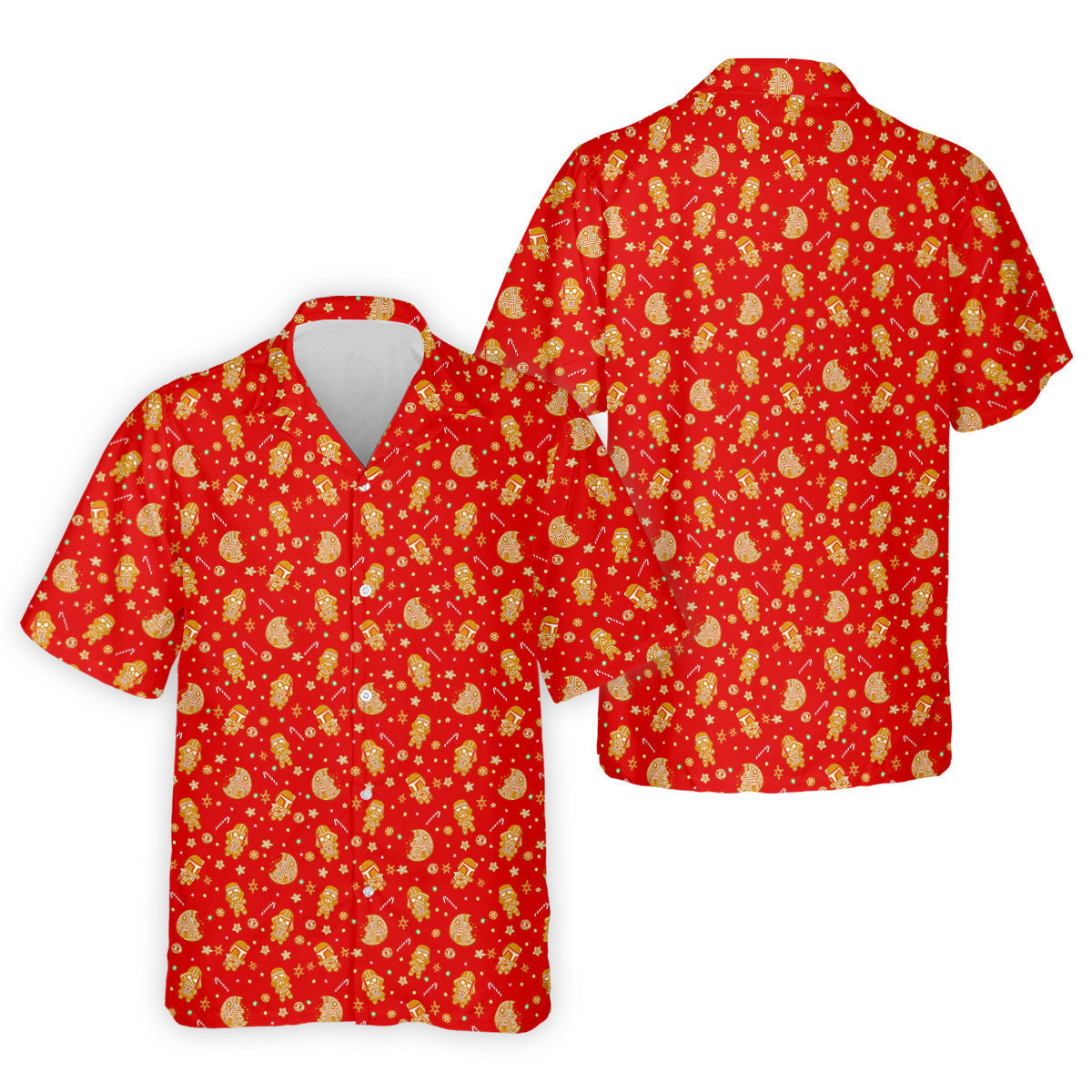 Gingerbread Character Christmas Golf Shirt, Red Golf Shirt, Polo Shirts For Men, Golf Gift For Men