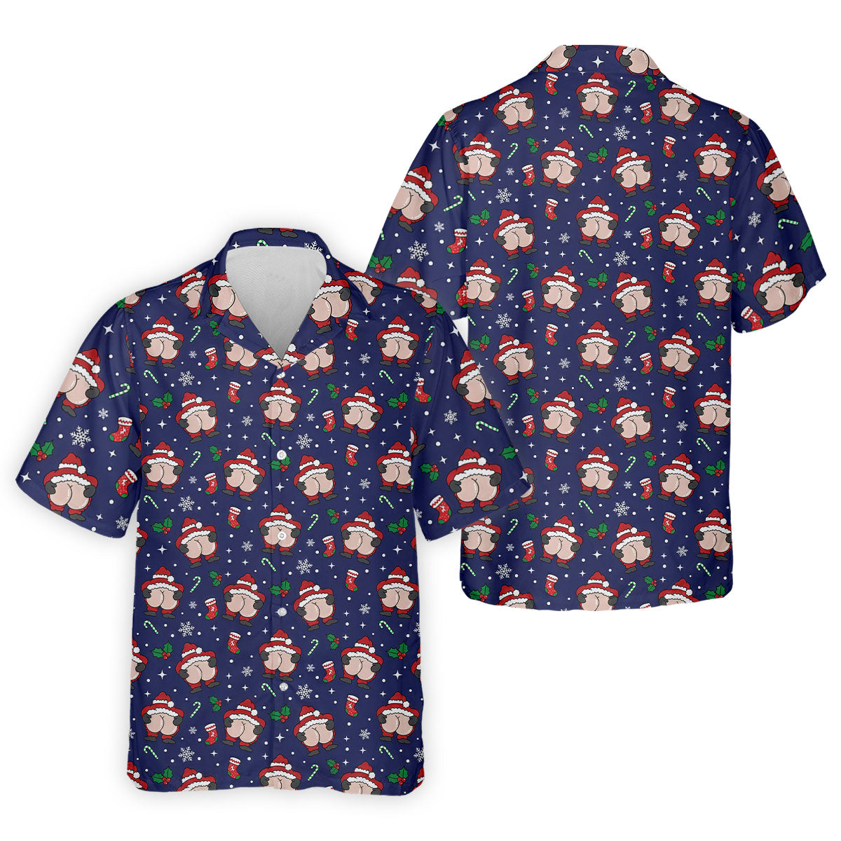 Funny Santa Christmas Golf Tops For Men, Christmas Golf Shirt, Polo Shirts For Men, Golfing Apparel