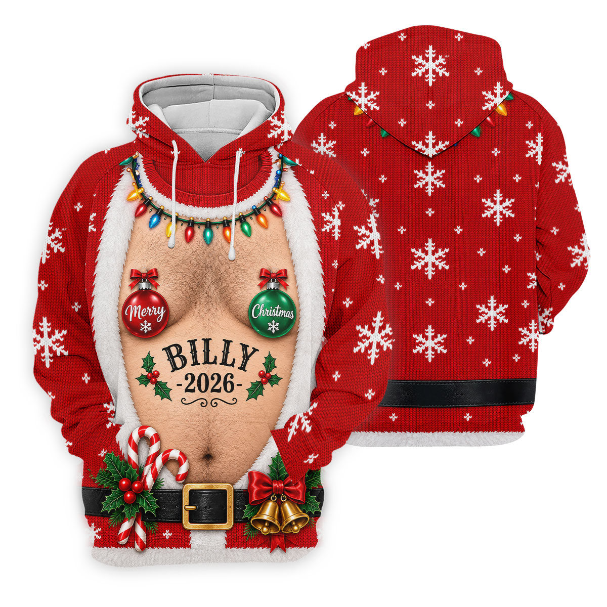 Custom Name Ornament Merry Christmas Golf Shirt, Golf Shirts For Women, Women's Golf Tops