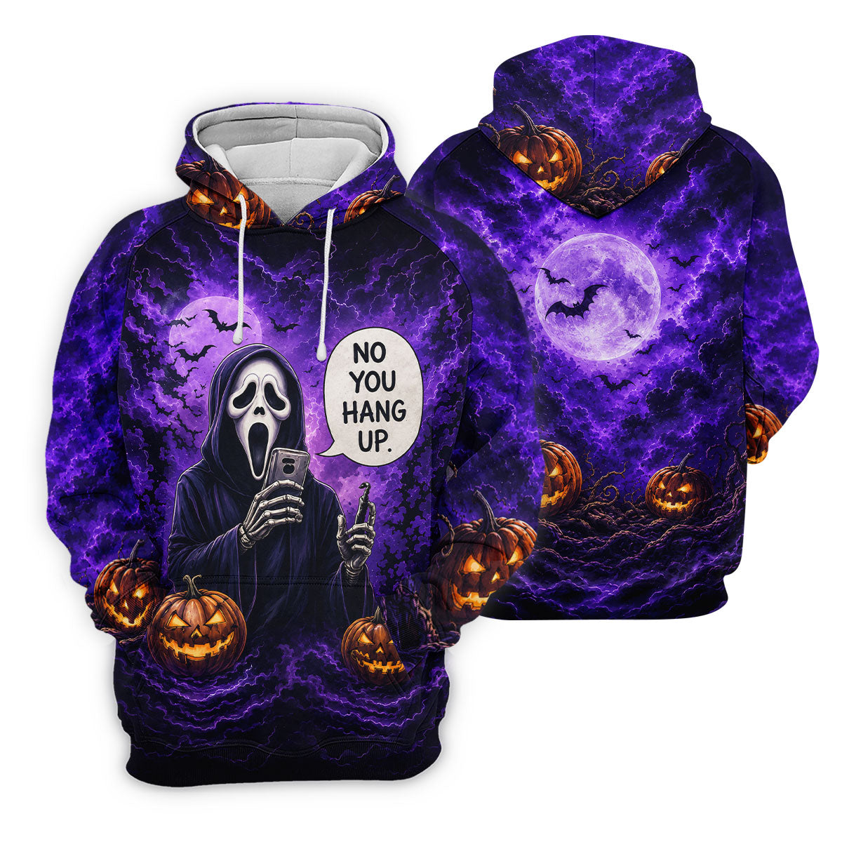 No You Hang Up Halloween Horror Character Shirt, Golf Shirts For Women, Printed Golf Shirt