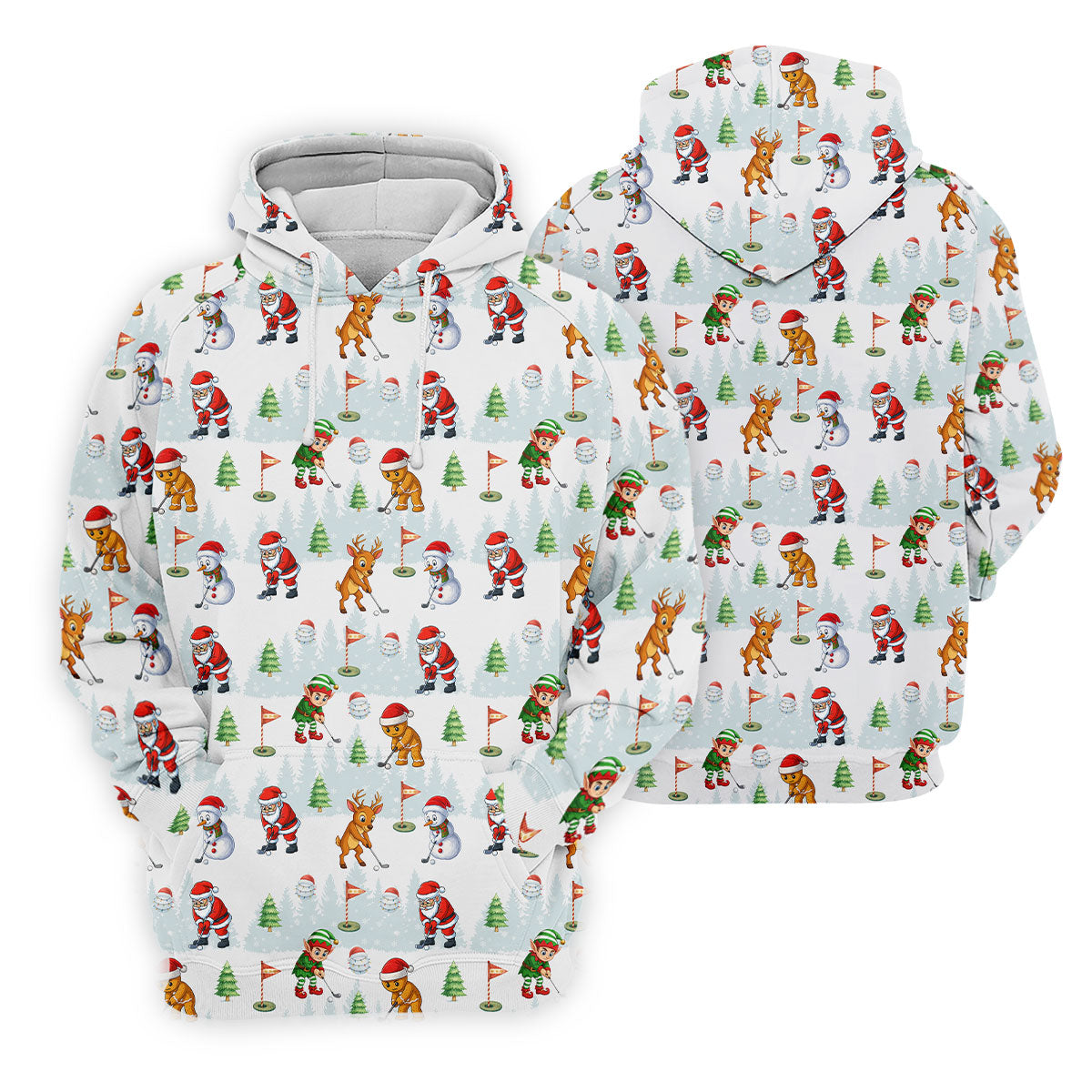 Classic Christmas Characters Fun Women's Golf Shirts, Cute Golf Outfit, Ladies Golf Tops, Christmas Golf Shirt