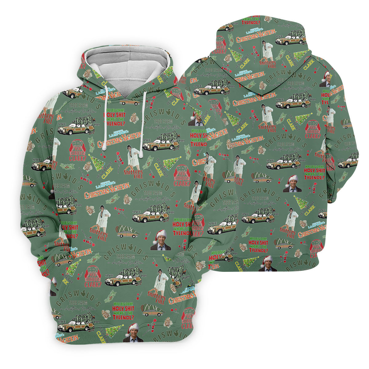 Tree Farm Moss Green Christmas Golf Shirt, Men's Funny Golf Shirts, Polo Shirts For Men