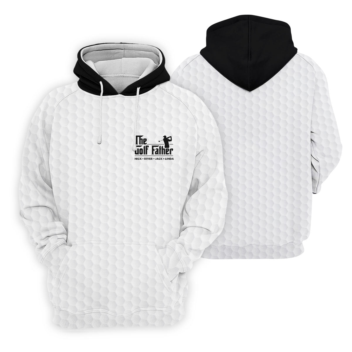 The Golf Father Custom Name Golf Tops For Men, Golf Shirt For Dad, Father's Day Presents Golf