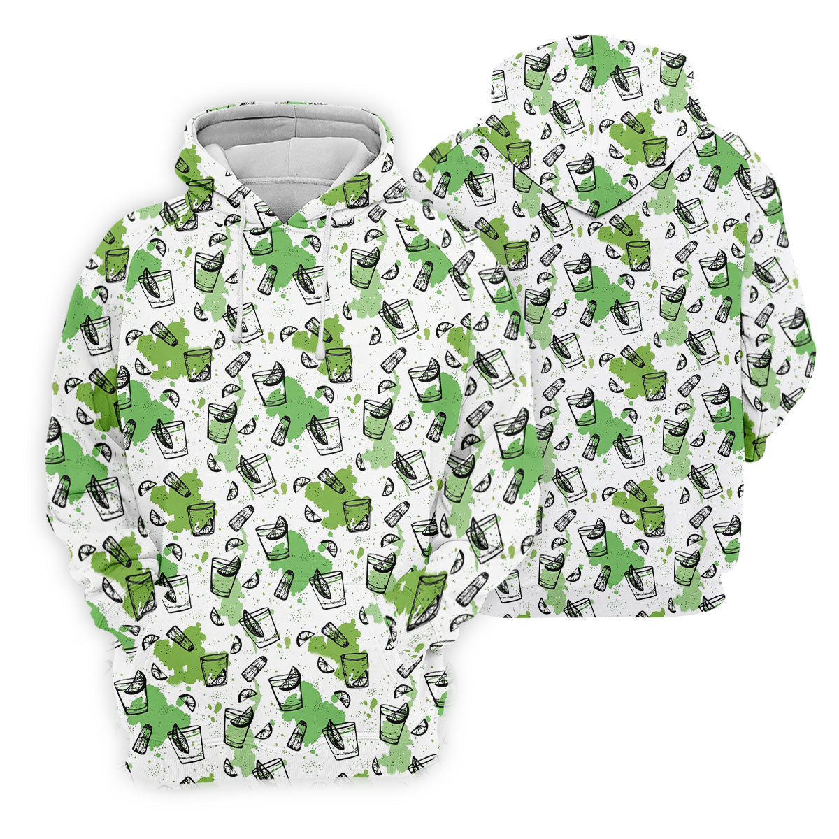 Green Cocktail Splash Pattern Golf Shirt, Ladies Golf Top, Hawaiian Golf Shirt, Women’s Golf Apparel