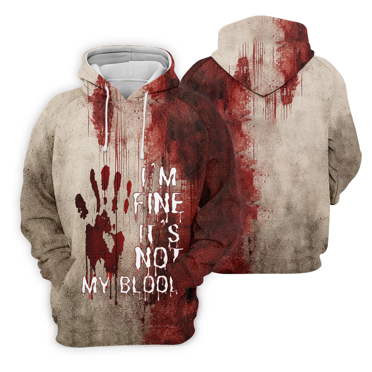 I'm Fine It's Not My Blood Halloween Golf Polo Shirt, Women's Golf Polo, Ladies Golf Shirts