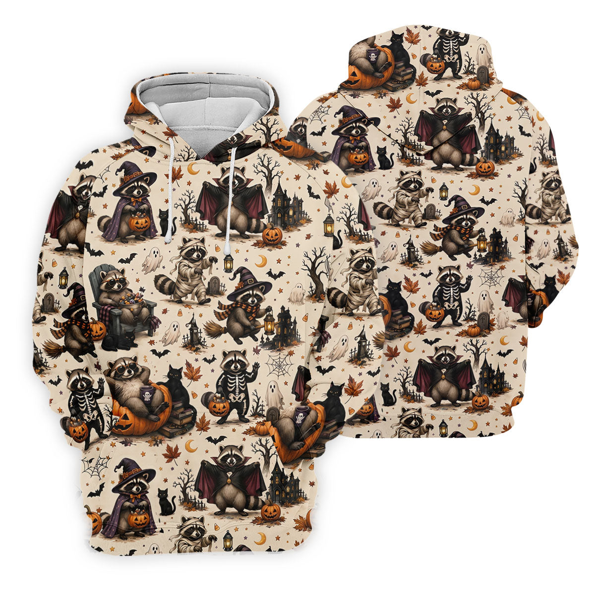 Jimothy Raccoon Costume Halloween Golf Polo Shirt, Golf Clothing, Mens Golf Shirt