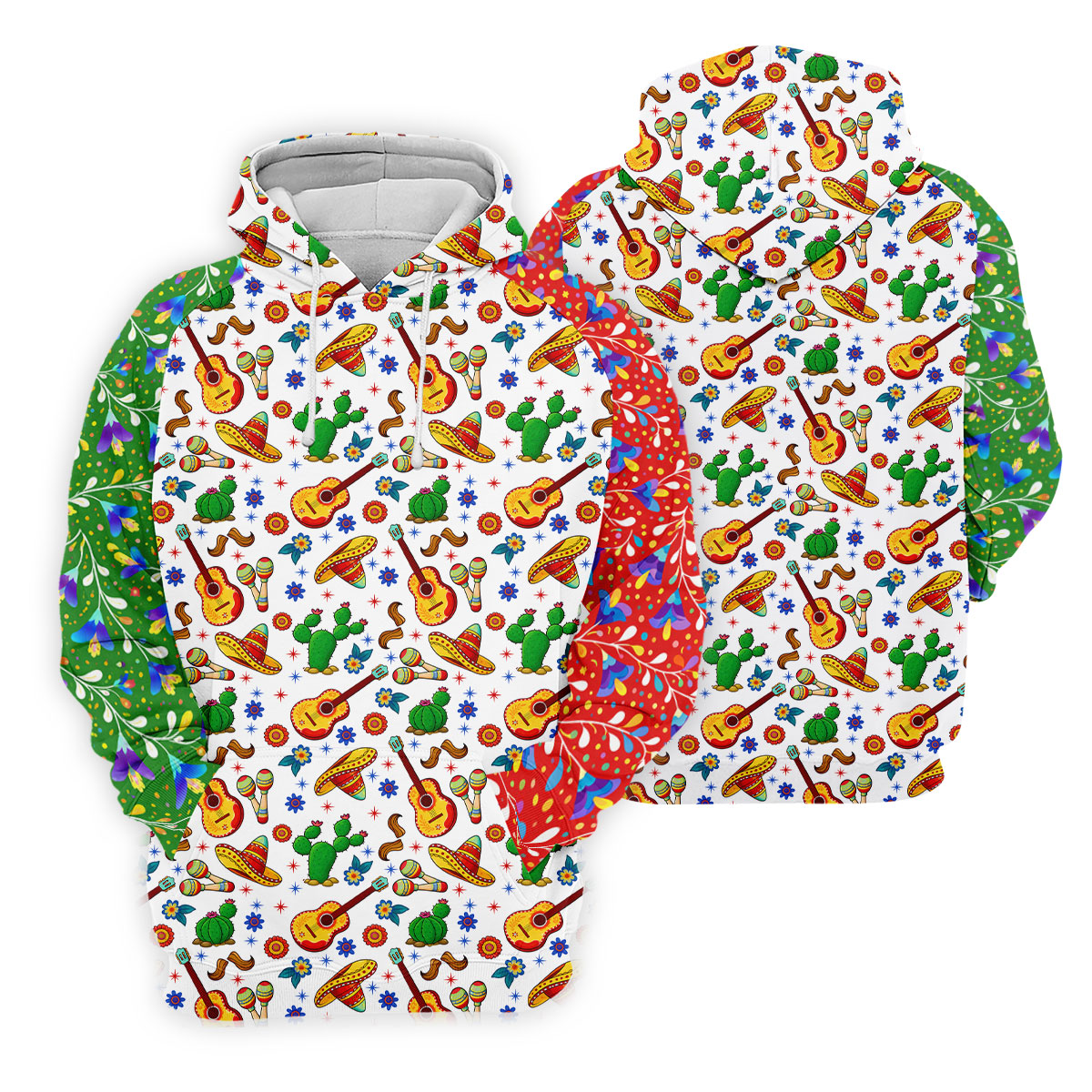 Mexican Party Seamless Pattern Ladies Golf Tops, Cinco De Mayo Celebration Golf Shirt For Women
