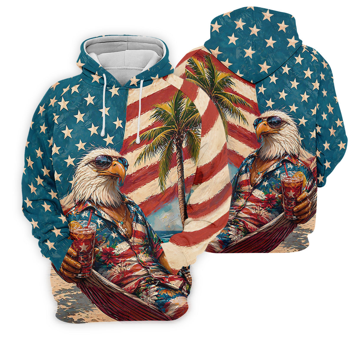 Cool Bald Eagle 250 Years American Flag Golf Shirt, Patriotic 4th Of July Golf Shirt For Women