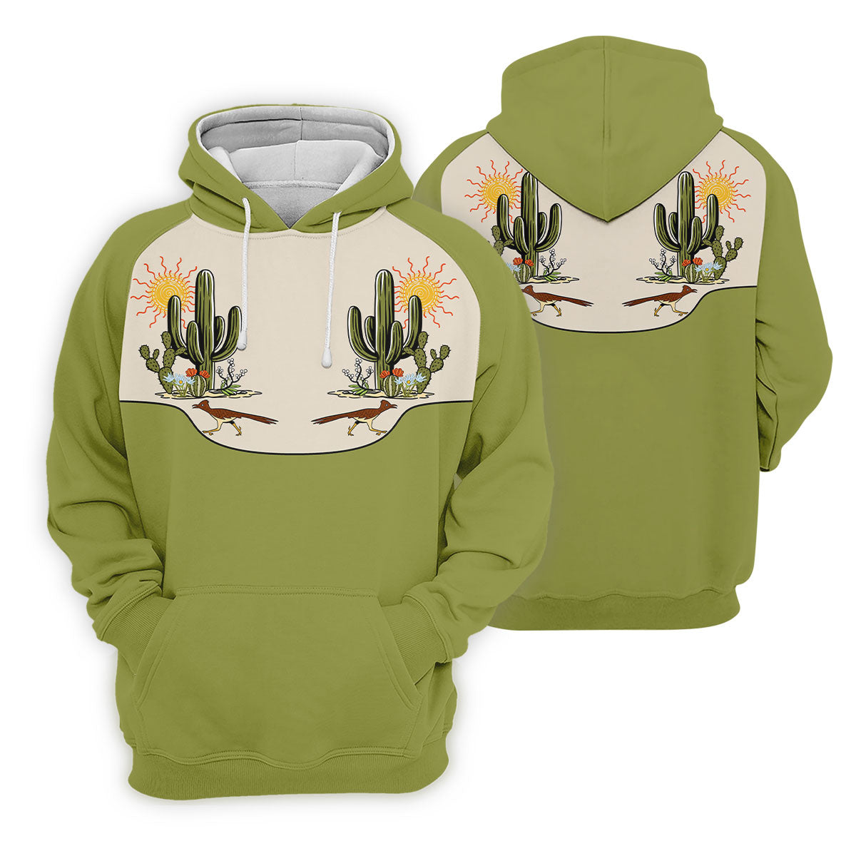 Desert Cactus Roadrunner Golf Polo Shirt, Ladies Golf Tops, Women's Golf Apparel
