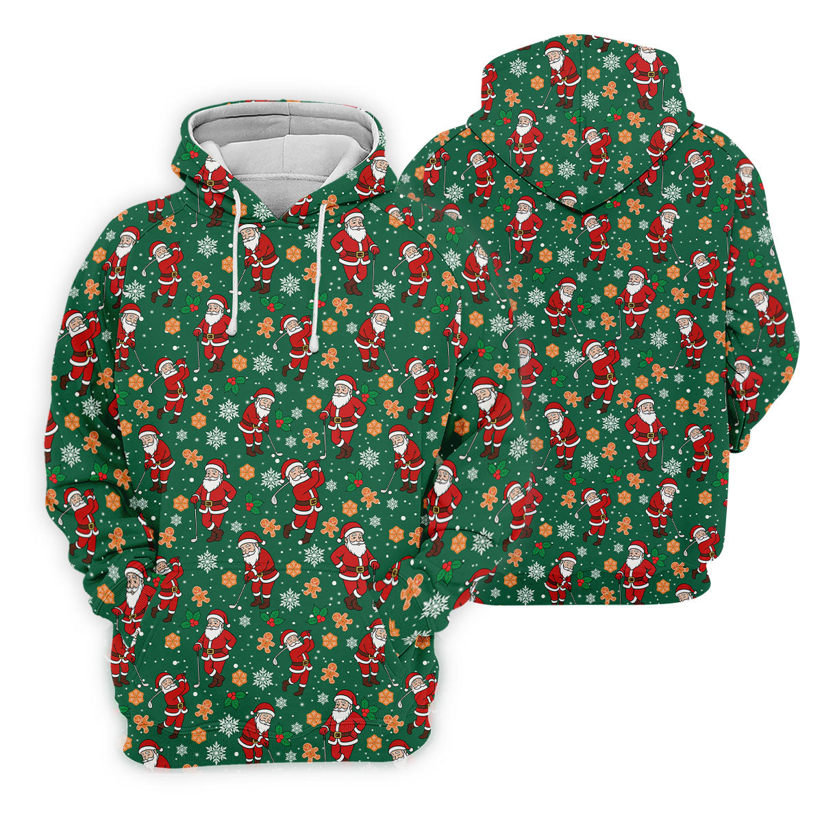 Golfing Santa Fun Golf Shirts For Men, Christmas Golf Shirt, Polo Shirts For Men, Golf Gift For Men