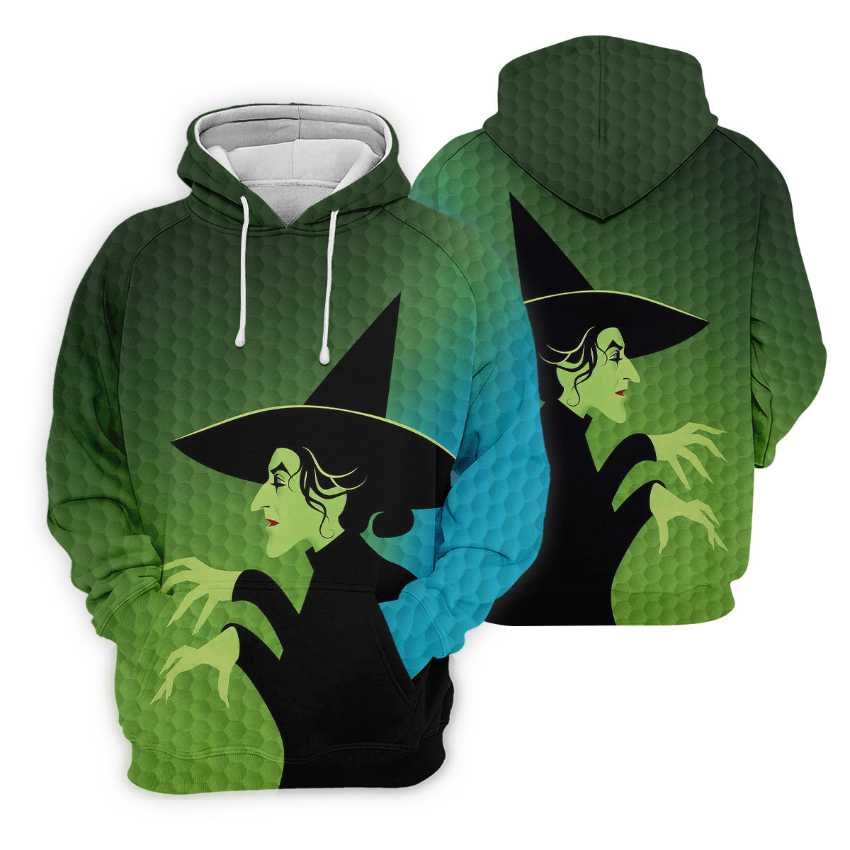 Green Witch Horror Character Halloween Golf Polo Shirt, Halloween Shirt, Mens Golf Polo