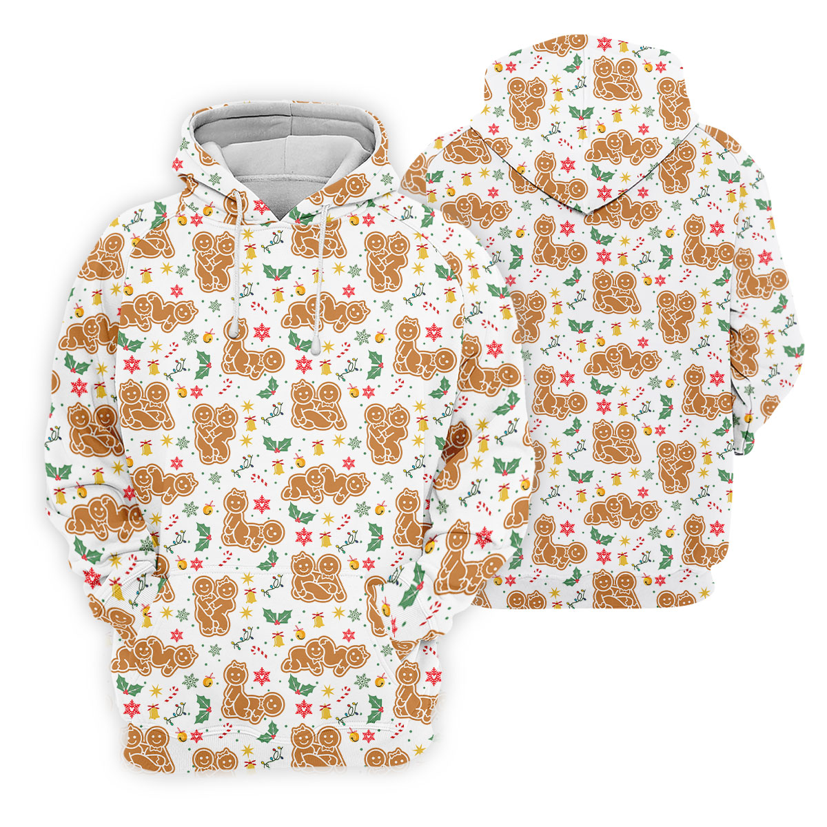 Naughty Gingerbread Christmas Golf Shirt, Funny Position Couple Golf Shirt, Fun Golf Shirts For Men, Christmas Golf Gift