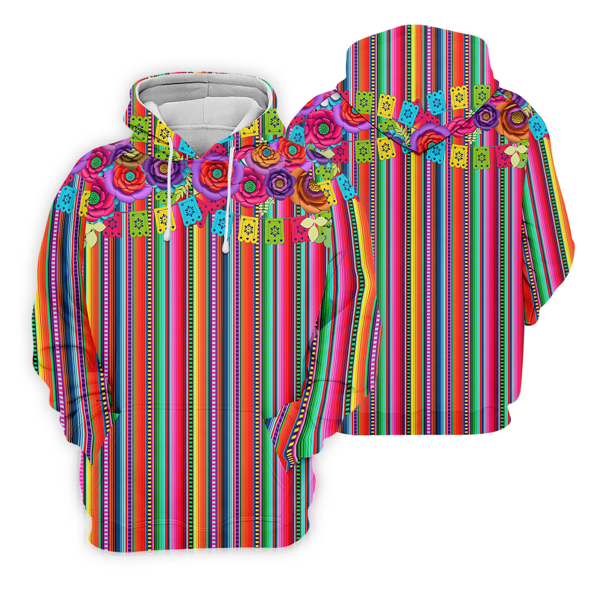 Mexican Serape Pattern Ladies Golf Tops, Cinco De Mayo Celebration Golf Shirt For Women
