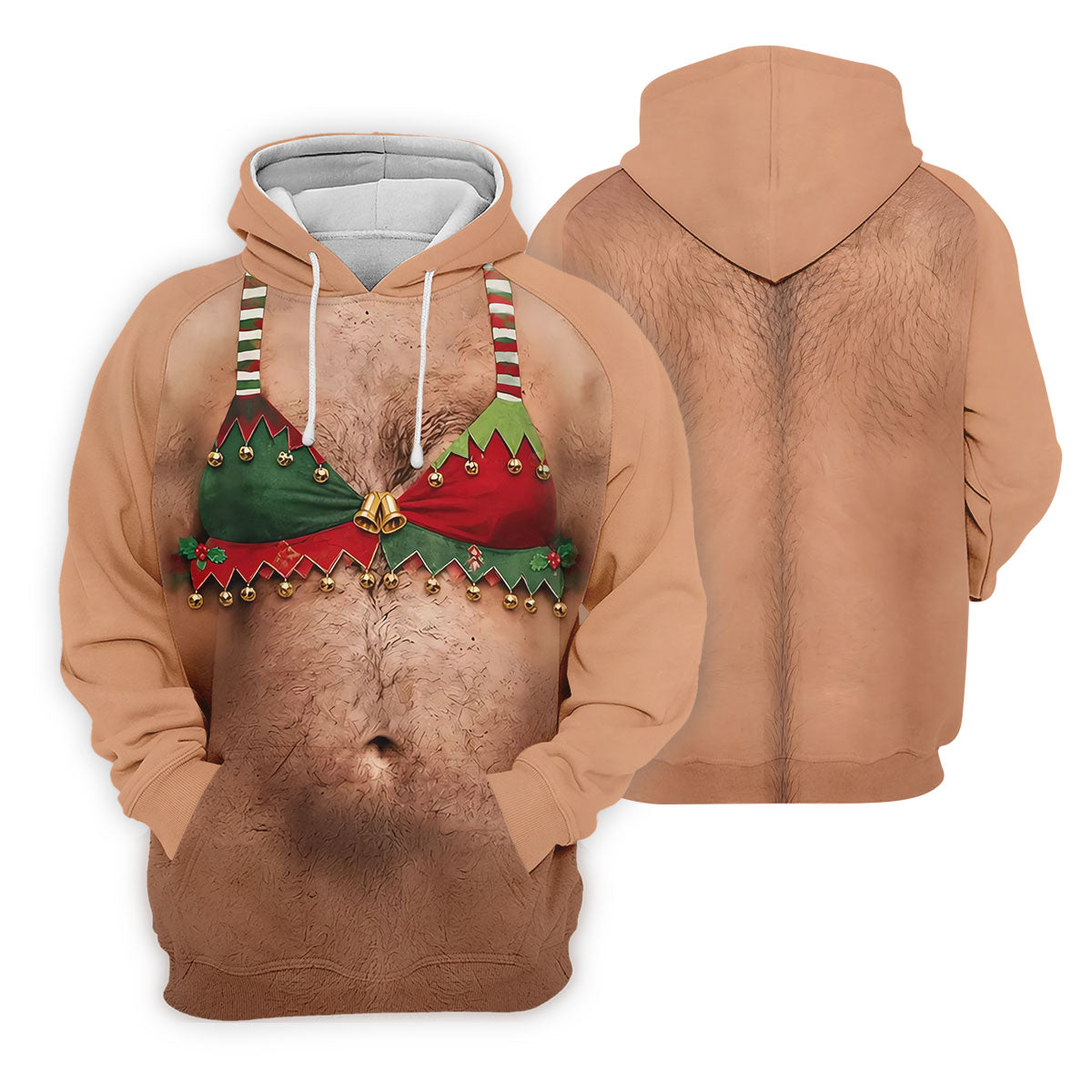 Funny Elf Bra Bells Christmas Golf Shirt, Mens Golf Polo, Golf Apparel For Men