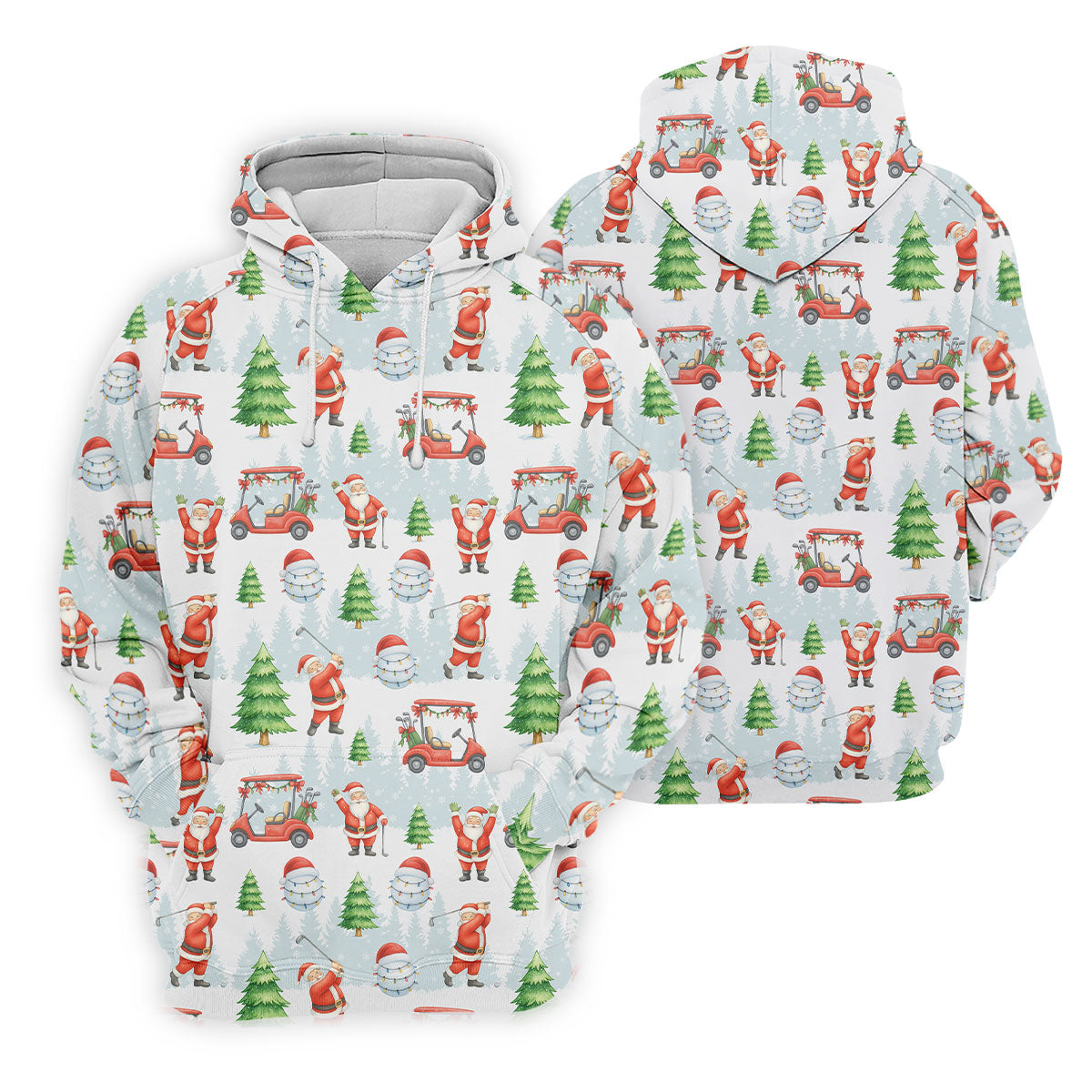 Santa Claus Golf Pose Funny Golf Shirts Women, Christmas Golf Shirt, White Polo Women, Christmas Golf Gift