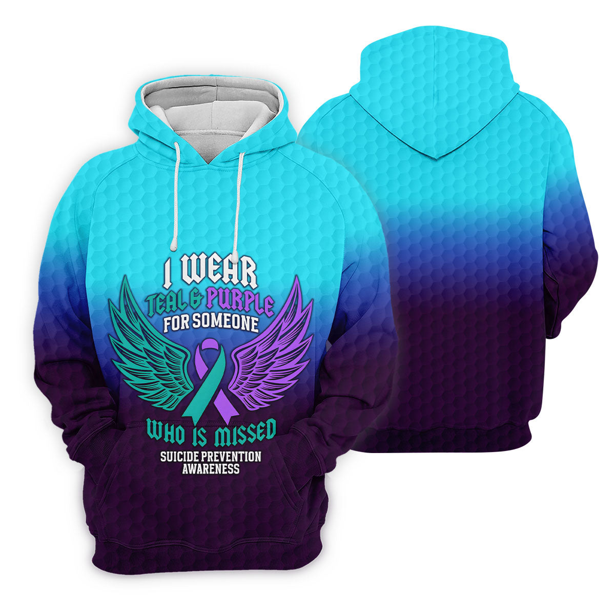 I Wear Teal And Purple Suicide Prevention Awareness Women’s Golf Polo, Golf Shirts