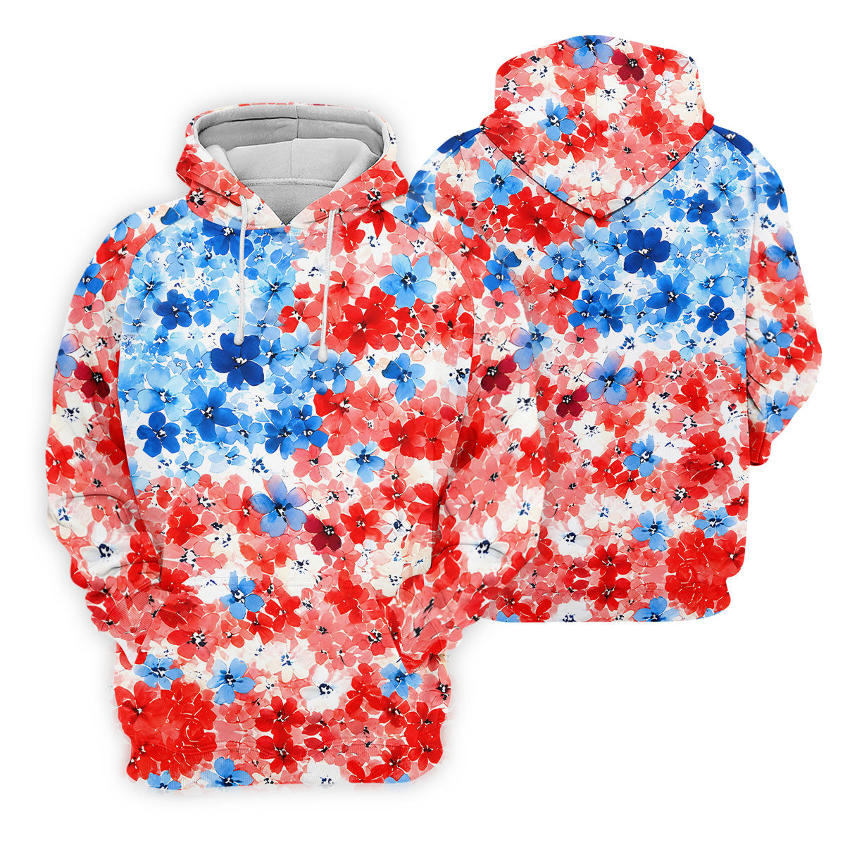 Red White Blue Hawaiian Golf Shirt, 250 Years Men's Golf Shirt, Polo Shirts For Men