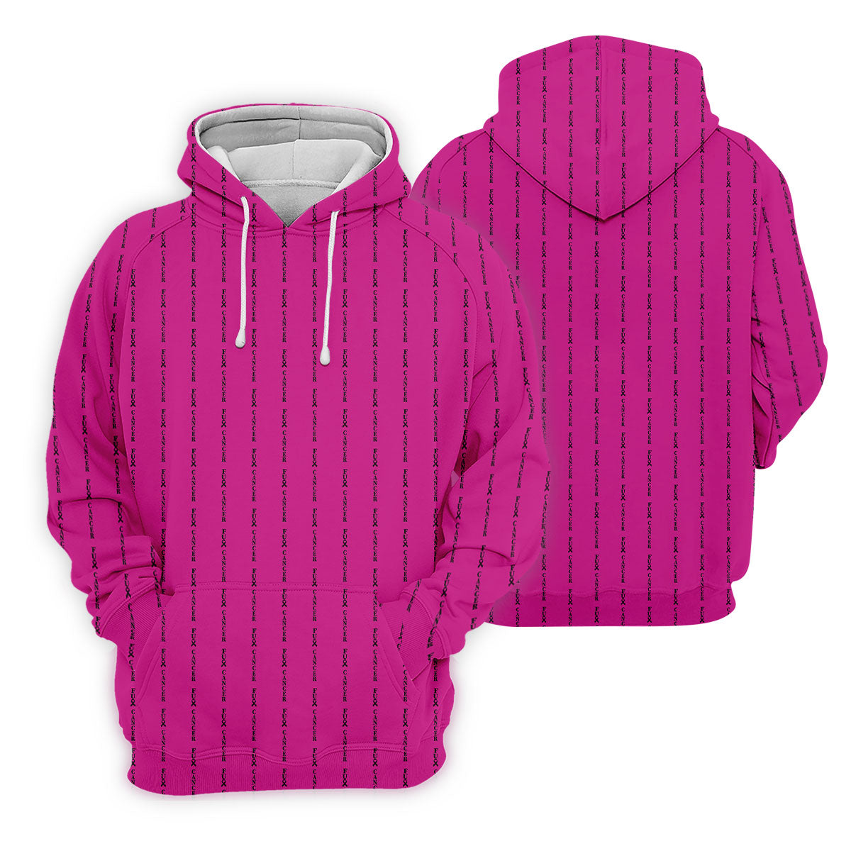 Fcancer Men's Golf Shirt, Breast Cancer Awareness Shirt, Pink Golf Shirt, Golf Shirts For Men