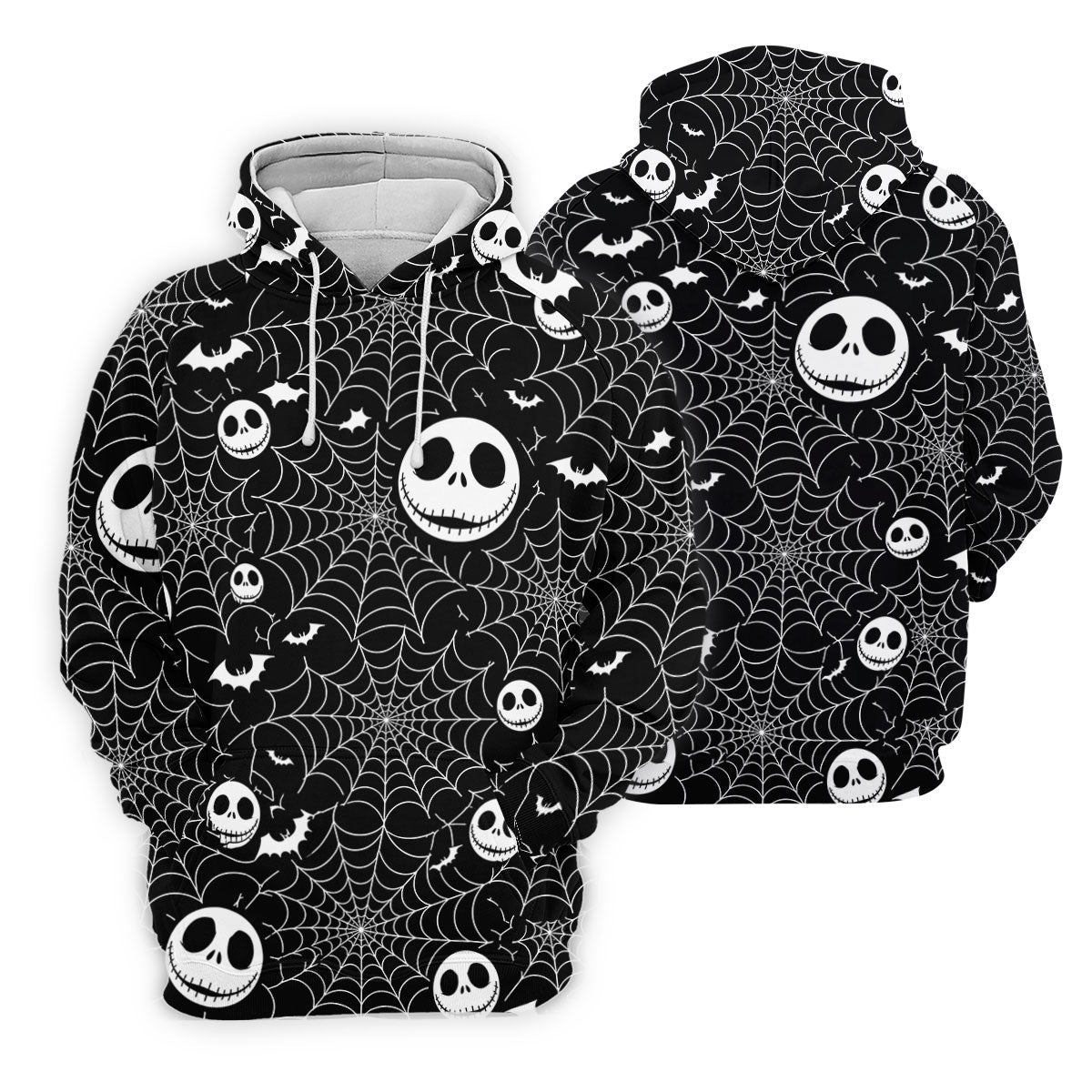 Black Horror Character Spider Web Pattern Golf Polo Shirt, Mens Golf Polo, Hawaiian Golf Shirt
