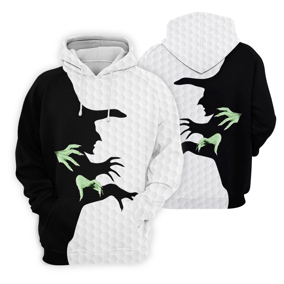 Halloween Wicked Witch Shadow Golf Shirt, Women's Golf Polo, Ladies Golf Tops