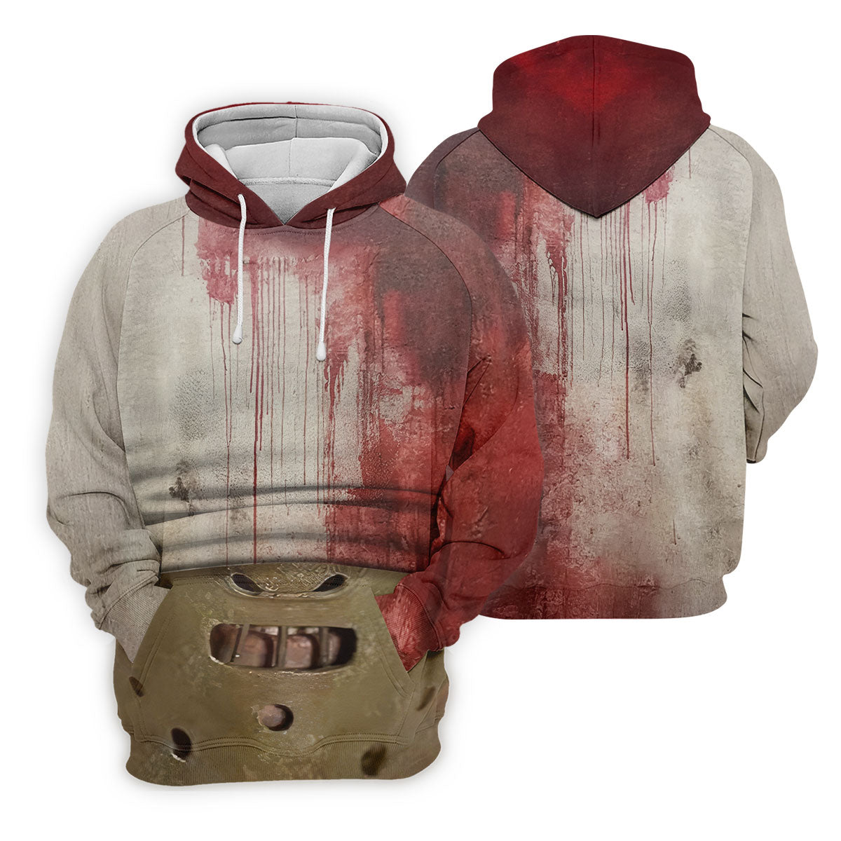 Muzzle Mask Horror Character Halloween Polo Shirt, Golf Shirts For Men, Mens Golf Shirts
