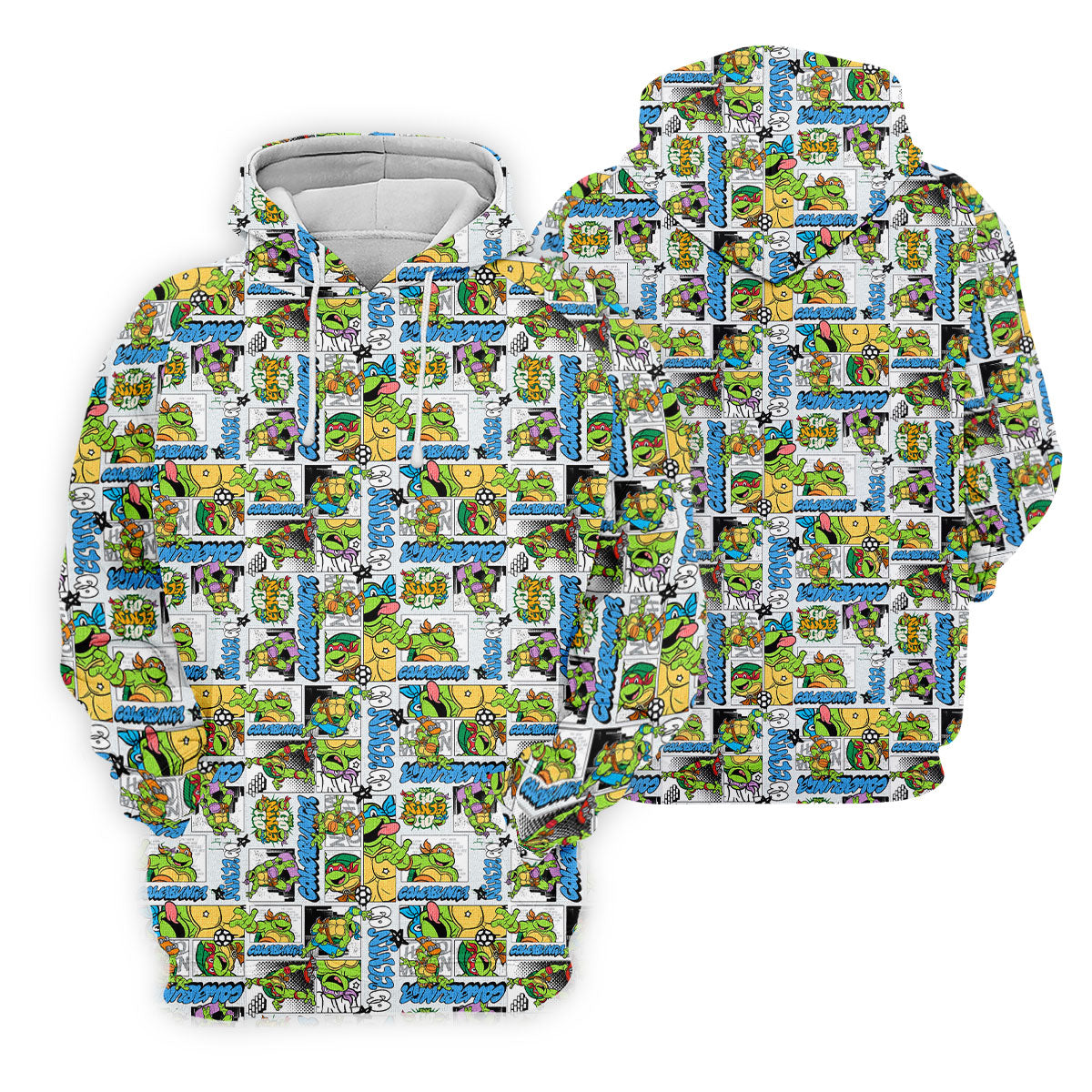 Funny Ninja Turtle Comic Hawaiian Golf Shirt, Ladies Golf Shirts, Golf Tops For Women