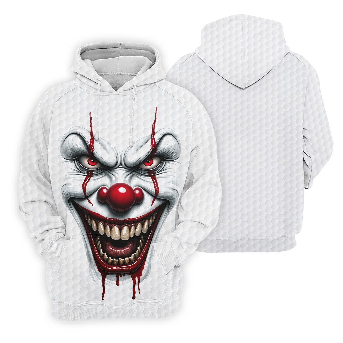 Clown Horror Character Golf Ball Halloween Polo Shirt, Ladies Golf Shirt, Womens Golf Tops