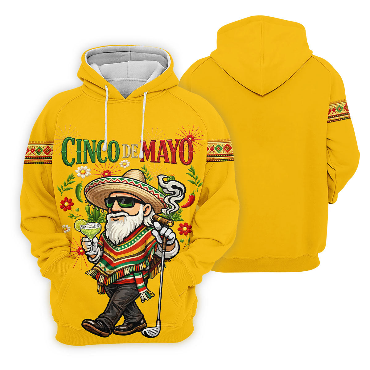 Margarita Man Cinco De Mayo Celebration Yellow Golf Shirt, Fiesta Theme Golf Shirt For Women