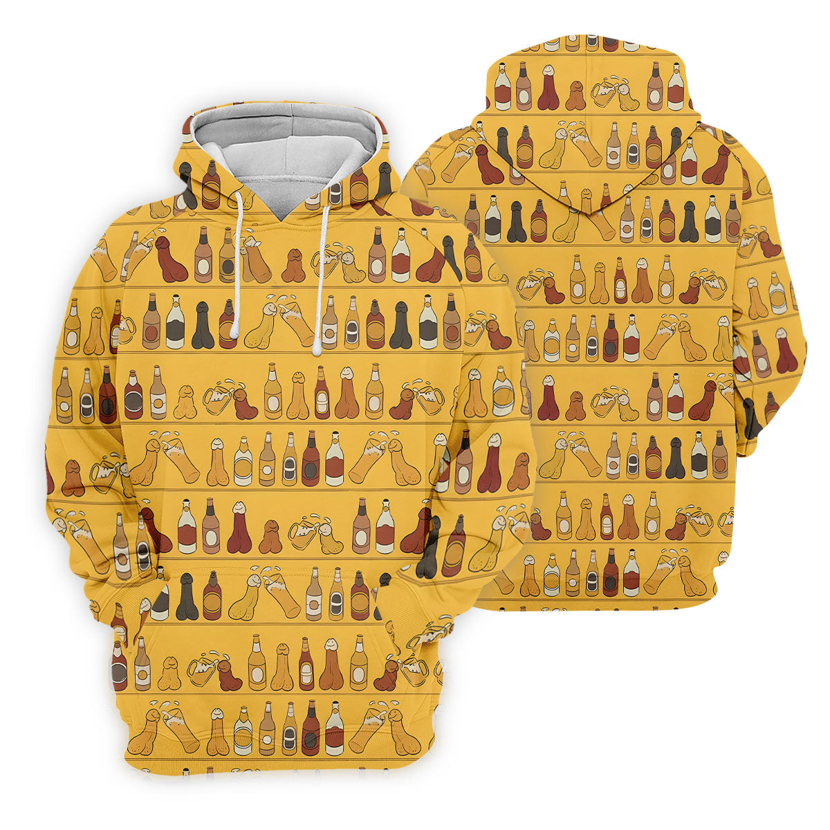Funny Adult Party Bottle Pattern Golf Shirt, Polo Shirts For Men, Mens Golf Apparel