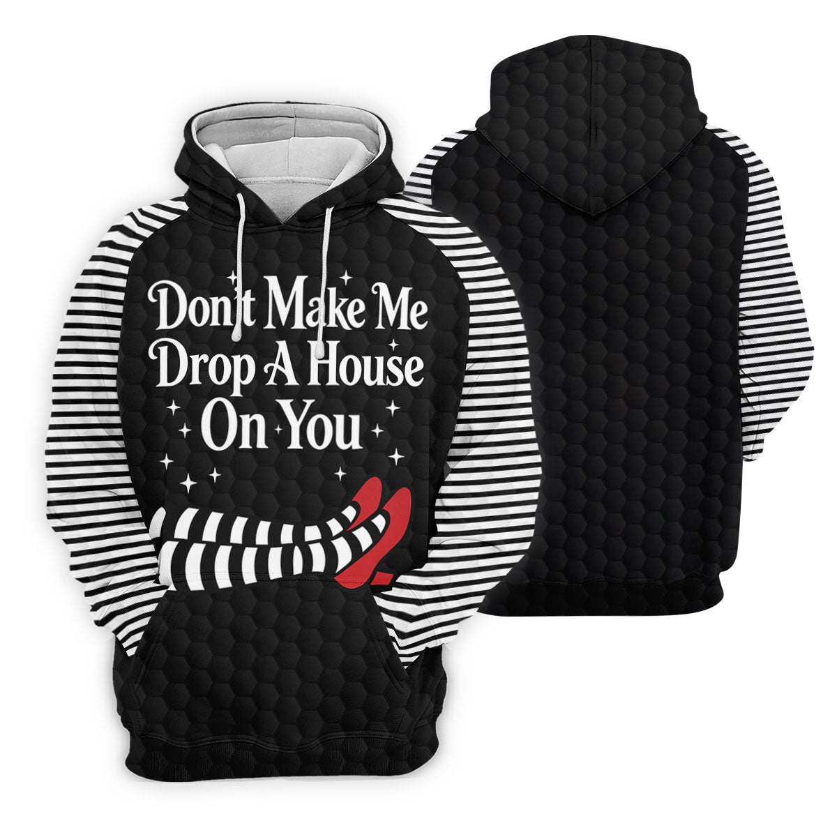 Don't Make Me Drop A House On You Polo Shirt, Halloween Golf Polo, Golf Shirts For Women