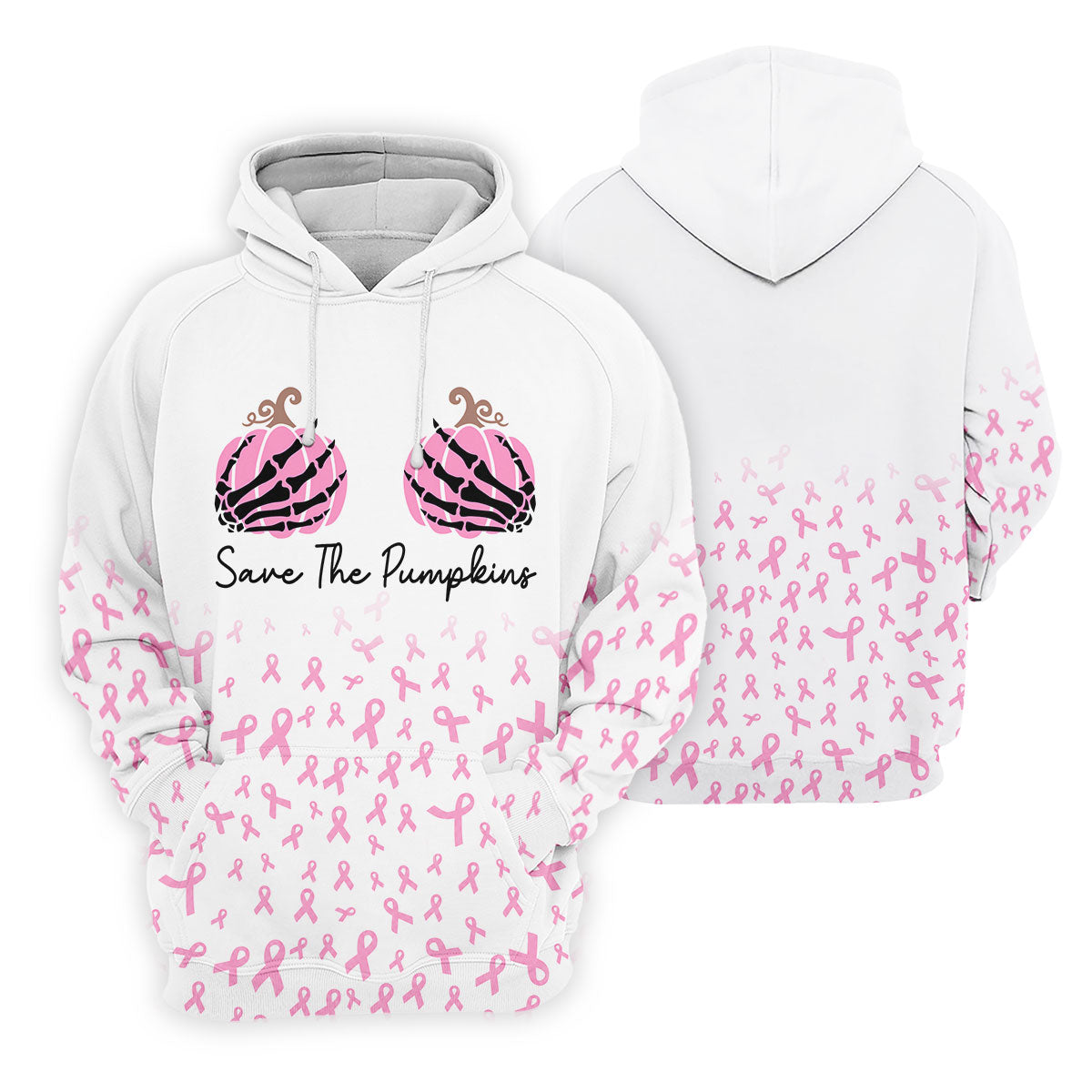 Save The Pumpkins Breast Cancer Polo Shirt, Golf Tops For Women, Women’s Golf Apparel